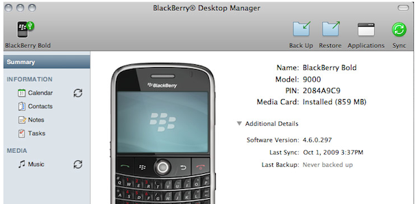 blackberry desktop manager for mac